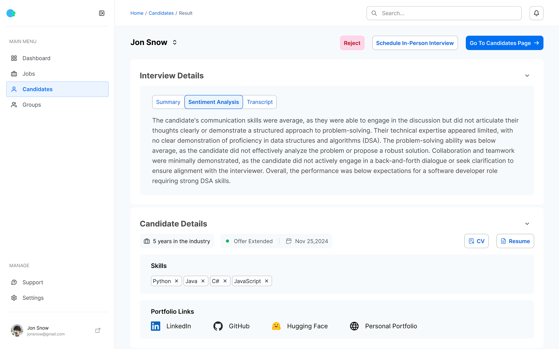 Job Creation Success